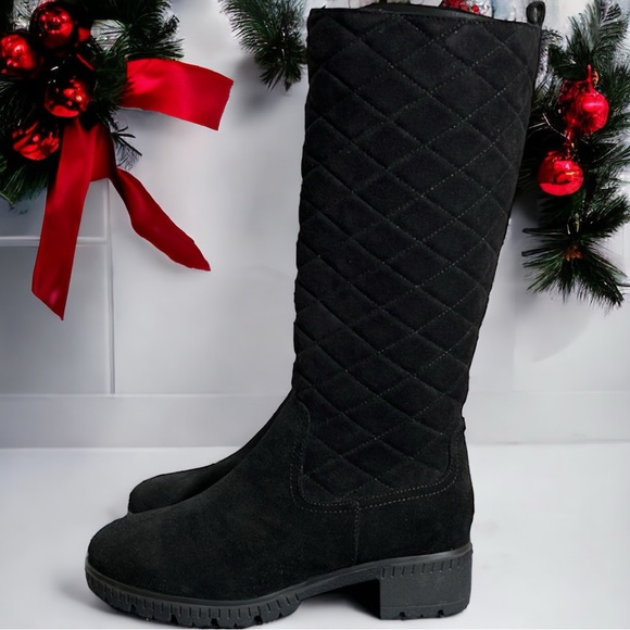 Valdini Shoes - [8,5] VALDINI Black Suede Winter Boots